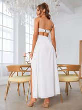Cut Out Backless Split Thigh Cami Dress